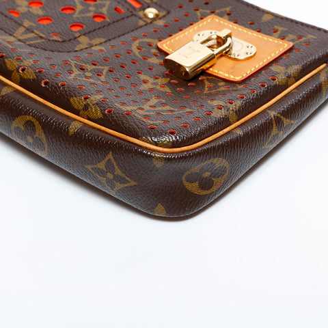 ルイ・ヴィトン LOUIS VUITTON 2008年製 モノグラム ペルフォ ポシェット アクセソワール ショルダーバッグ ブラウン WS22646