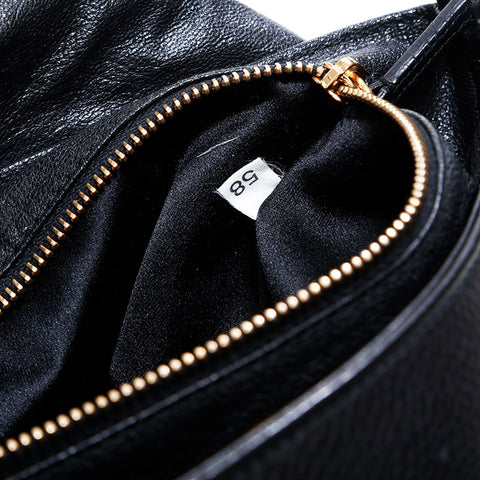 PRADA Chain leather Shoulder Bag black WS22647