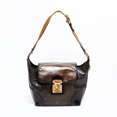 ルイ・ヴィトン LOUIS VUITTON 2007年製 モノグラムブロンズ セルジャンPM ショルダーバッグ ブラウン WS22649
