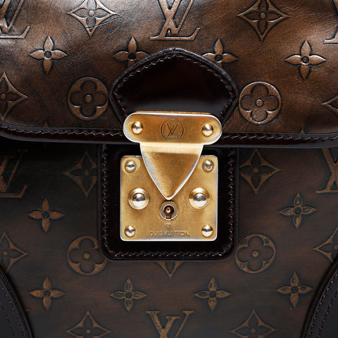 ルイ・ヴィトン LOUIS VUITTON 2007年製 モノグラムブロンズ セルジャンPM ショルダーバッグ ブラウン WS22649