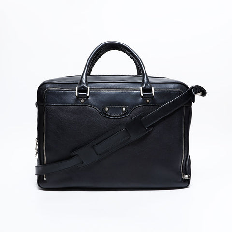 バレンシアガ BALENCIAGA レザー 2way ブリーフケース ビジネスバッグ ハンドバッグ ブラック WS22650