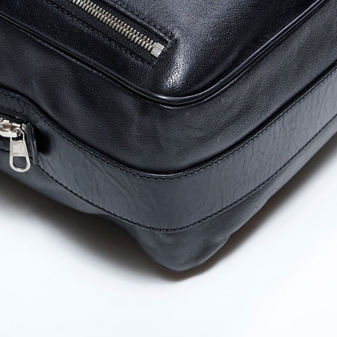 バレンシアガ BALENCIAGA レザー 2way ブリーフケース ビジネスバッグ ハンドバッグ ブラック WS22650