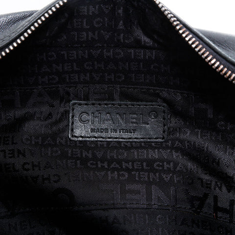シャネル CHANEL 8番台 2003-2004 ラムスキン チェーン ショルダーバッグ ブラック WS22652