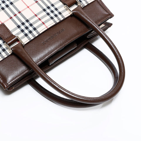 ƒo�[ƒoƒŠ�[ BURBERRY ƒLƒƒƒ“ƒoƒX ƒmƒoƒ`ƒFƒbƒN ƒnƒ“ƒhƒoƒbƒO ƒx�[ƒWƒ… WS22654