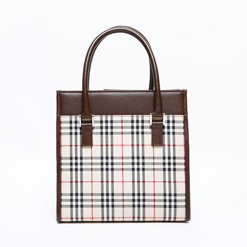 ƒo�[ƒoƒŠ�[ BURBERRY ƒLƒƒƒ“ƒoƒX ƒmƒoƒ`ƒFƒbƒN ƒnƒ“ƒhƒoƒbƒO ƒx�[ƒWƒ… WS22654