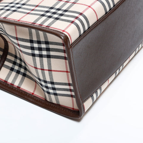ƒo�[ƒoƒŠ�[ BURBERRY ƒLƒƒƒ“ƒoƒX ƒmƒoƒ`ƒFƒbƒN ƒnƒ“ƒhƒoƒbƒO ƒx�[ƒWƒ… WS22654