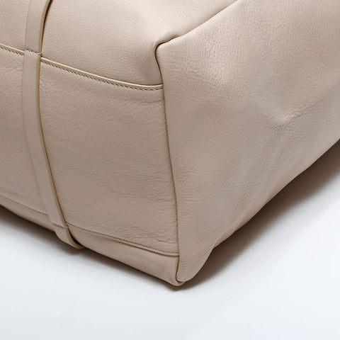 BALENCIAGA Everyday East West Leather Tote Bag beige WS22656