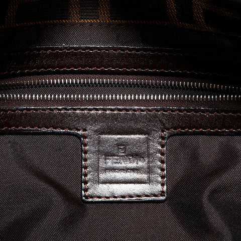 フェンディ FENDI キャンバス マンマバケット ズッカ ショルダーバッグ ブラウン WS22660