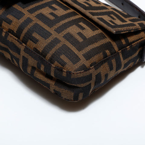フェンディ FENDI キャンバス マンマバケット ズッカ ショルダーバッグ ブラウン WS22660