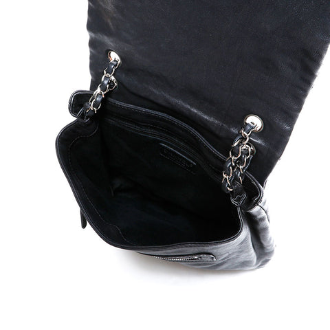 シャネル CHANEL 10番台 2005-2006 ダイヤステッチ ワイルド ステッチ チェーン デカココマーク ショルダーバッグ ブラック WS22666