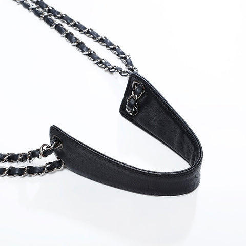 シャネル CHANEL 10番台 2005-2006 ダイヤステッチ ワイルド ステッチ チェーン デカココマーク ショルダーバッグ ブラック WS22666