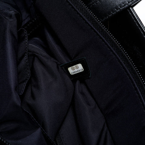 シャネル CHANEL パリビアリッツ ファー 14番台 2010-2011 ハンドバッグ グレー ブラック WS22668