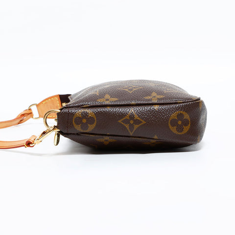 ルイ・ヴィトン LOUIS VUITTON 2000年製 ポシェットアクセソワール モノグラム ハンドバッグ ブラウン WS22670