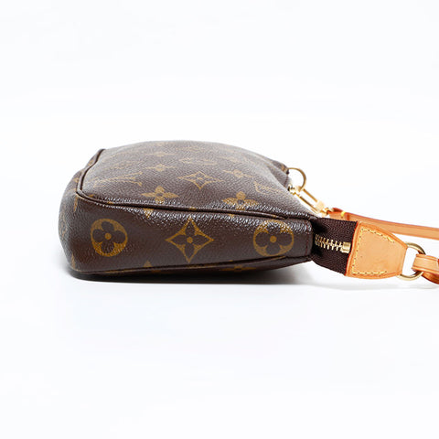 ルイ・ヴィトン LOUIS VUITTON 2000年製 ポシェットアクセソワール モノグラム ハンドバッグ ブラウン WS22670