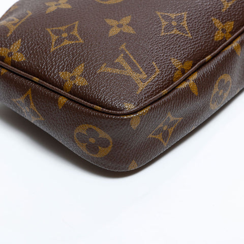 ルイ・ヴィトン LOUIS VUITTON 2000年製 ポシェットアクセソワール モノグラム ハンドバッグ ブラウン WS22670