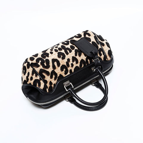 ルイ・ヴィトン LOUIS VUITTON 2012年製 ベイビー レオパード ボストンバッグ ハンドバッグ ベージュ WS22672