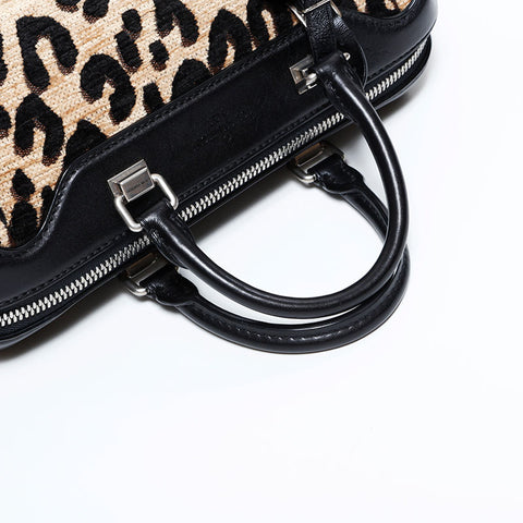 ルイ・ヴィトン LOUIS VUITTON 2012年製 ベイビー レオパード ボストンバッグ ハンドバッグ ベージュ WS22672