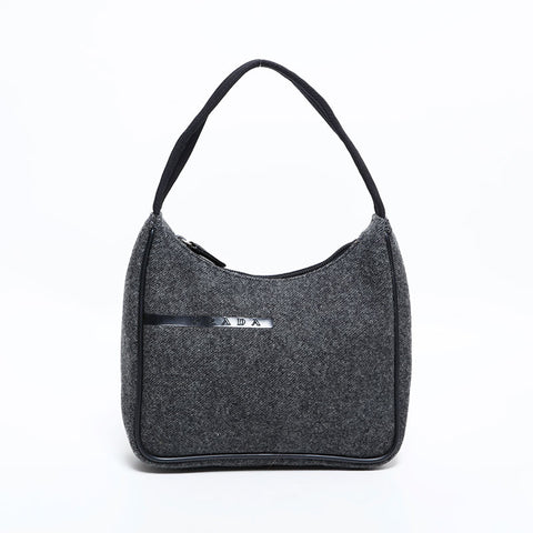 プラダ PRADA スポーツライン ウール ハンドバッグ グレー WS22673