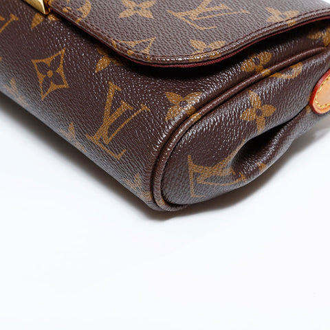 LOUIS VUITTON Monogram Favorite 2013 Shoulder Bag Brown WS22674