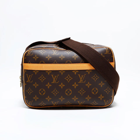 ルイ・ヴィトン LOUIS VUITTON 2003年製 リポーター PM モノグラム ショルダーバッグ ブラウン WS22677