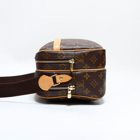 ルイ・ヴィトン LOUIS VUITTON 2003年製 リポーター PM モノグラム ショルダーバッグ ブラウン WS22677