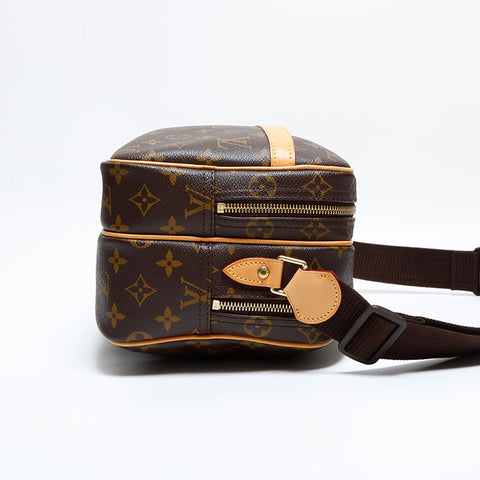 ルイ・ヴィトン LOUIS VUITTON 2003年製 リポーター PM モノグラム ショルダーバッグ ブラウン WS22677