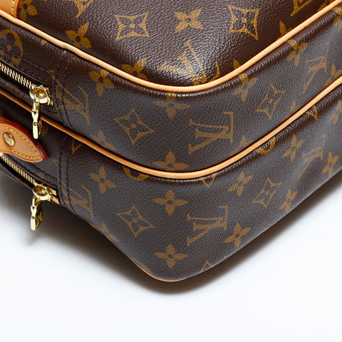 ルイ・ヴィトン LOUIS VUITTON 2003年製 リポーター PM モノグラム ショルダーバッグ ブラウン WS22677