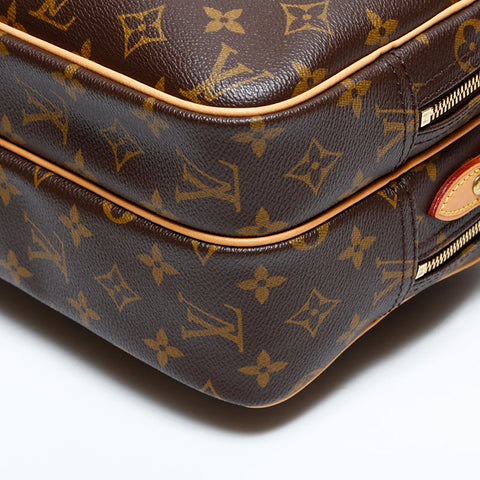 ルイ・ヴィトン LOUIS VUITTON 2003年製 リポーター PM モノグラム ショルダーバッグ ブラウン WS22677