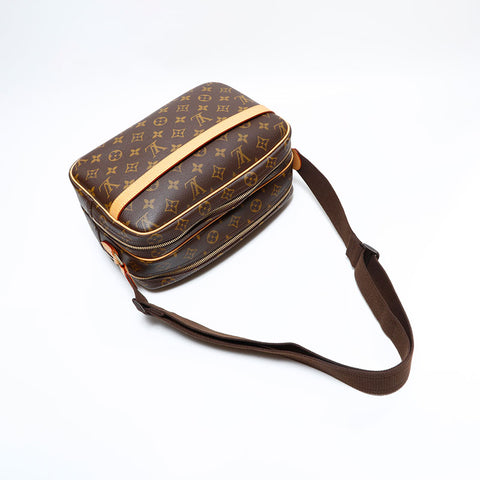 ルイ・ヴィトン LOUIS VUITTON 2003年製 リポーター PM モノグラム ショルダーバッグ ブラウン WS22677