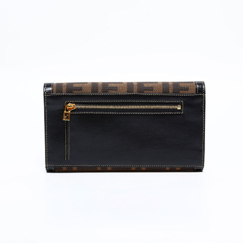 フェンディ FENDI ズッカ キャンバス 長財布 ブラウン WS22679