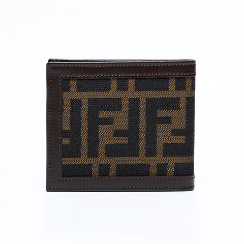 フェンディ FENDI ズッカ キャンバス 二つ折り財布 ブラウン WS22684