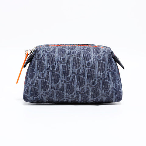 クリスチャンディオール Christian Dior トロッター キャンバス ポーチ ネイビー WS22685