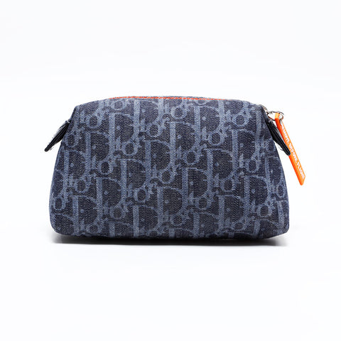 クリスチャンディオール Christian Dior トロッター キャンバス ポーチ ネイビー WS22685