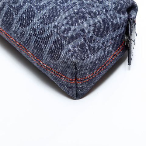 クリスチャンディオール Christian Dior トロッター キャンバス ポーチ ネイビー WS22685