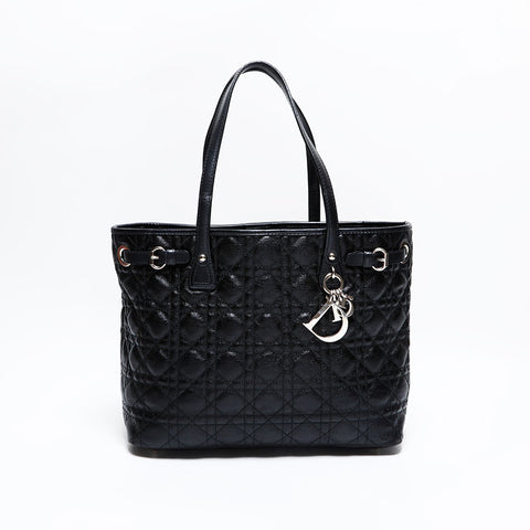 クリスチャンディオール Christian Dior パテレア カナージュ ショルダーバッグ ブラック WS22687