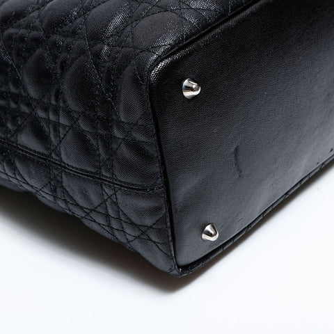 クリスチャンディオール Christian Dior パテレア カナージュ ショルダーバッグ ブラック WS22687