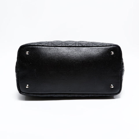 クリスチャンディオール Christian Dior パテレア カナージュ ショルダーバッグ ブラック WS22687