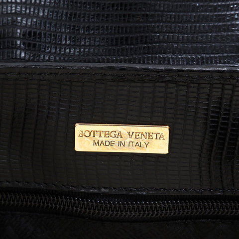 ボッテガヴェネタ BOTTEGAVENETA 型押しレザー リュック・デイパック ブラック WS22688