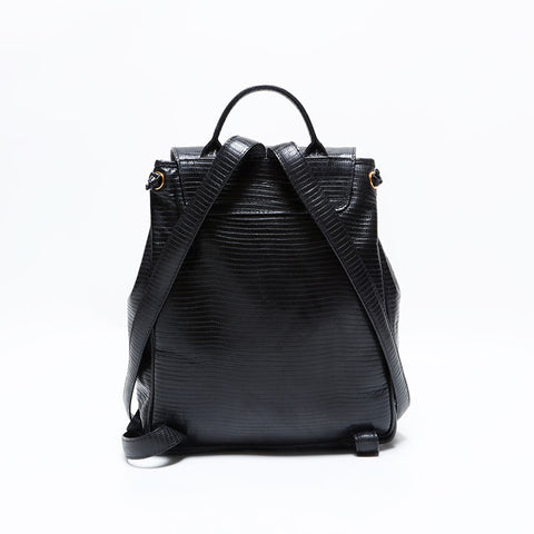 ボッテガヴェネタ BOTTEGAVENETA 型押しレザー リュック・デイパック ブラック WS22688