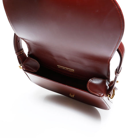 カルティエ CARTIER レザー マスト ドゥ ショルダーバッグ レッド WS22690