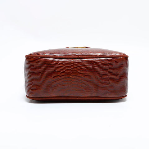 サルヴァトーレフェラガモ Salvatore Ferragamo 型押しレザー ヴァラ ショルダーバッグ レッド WS22691