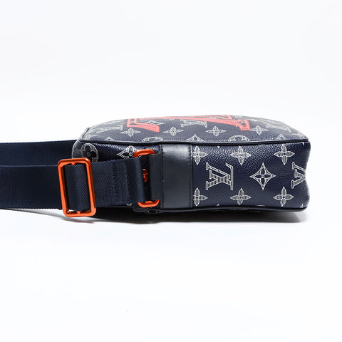 ルイ・ヴィトン LOUIS VUITTON 2018年製 ダヌーヴ PM アップサイドダウン モノグラム ショルダーバッグ ネイビー WS22693