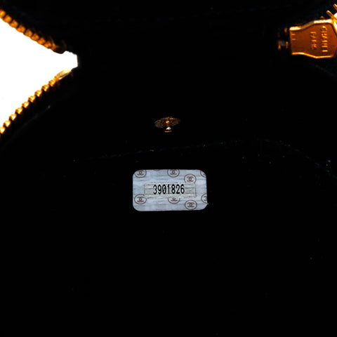 シャネル CHANEL ココマーク ジュエリー ケース 3番台 1994-1996 ココマーク ポーチ ブラック WS22696
