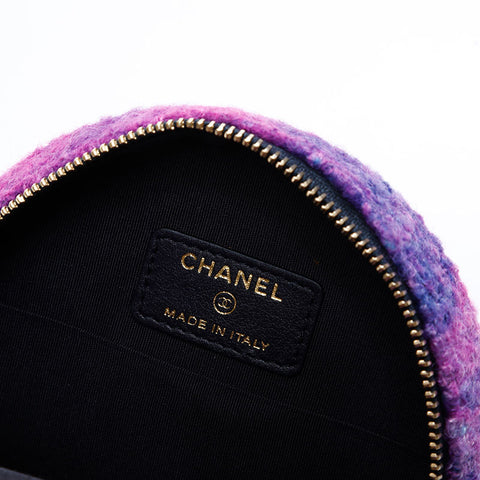 シャネル CHANEL CHANEL 19 ツイード ラウンド チェーン 30番台 2020-2021 ショルダーバッグ パープル WS22697