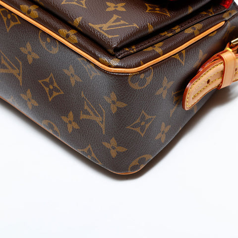ルイ・ヴィトン LOUIS VUITTON 2003年製 モノグラム ヴィバシテMM ショルダーバッグ ブラウン WS22701