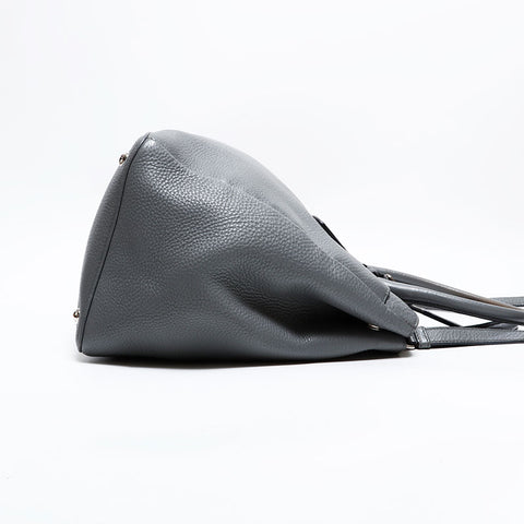 プラダ PRADA レザー ハンドバッグ グレー WS22702