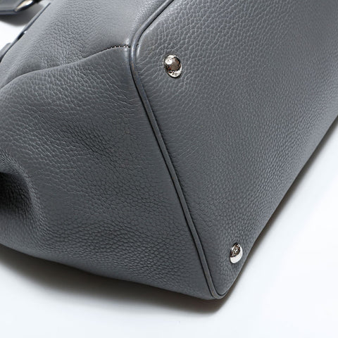 プラダ PRADA レザー ハンドバッグ グレー WS22702