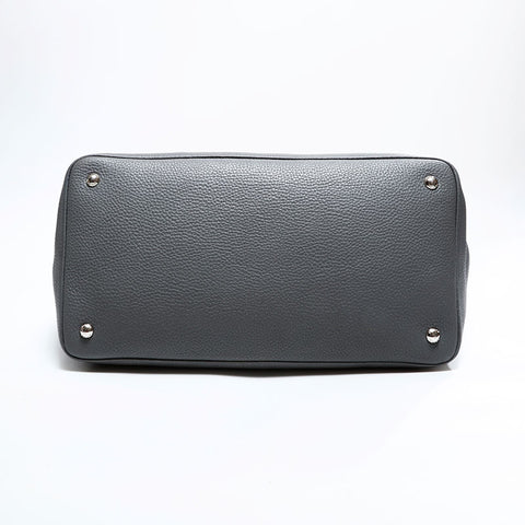 プラダ PRADA レザー ハンドバッグ グレー WS22702