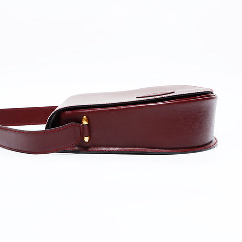 カルティエ CARTIER レザー マストドゥ ショルダーバッグ レッド WS22703