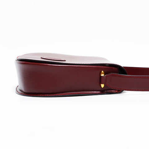 カルティエ CARTIER レザー マストドゥ ショルダーバッグ レッド WS22703